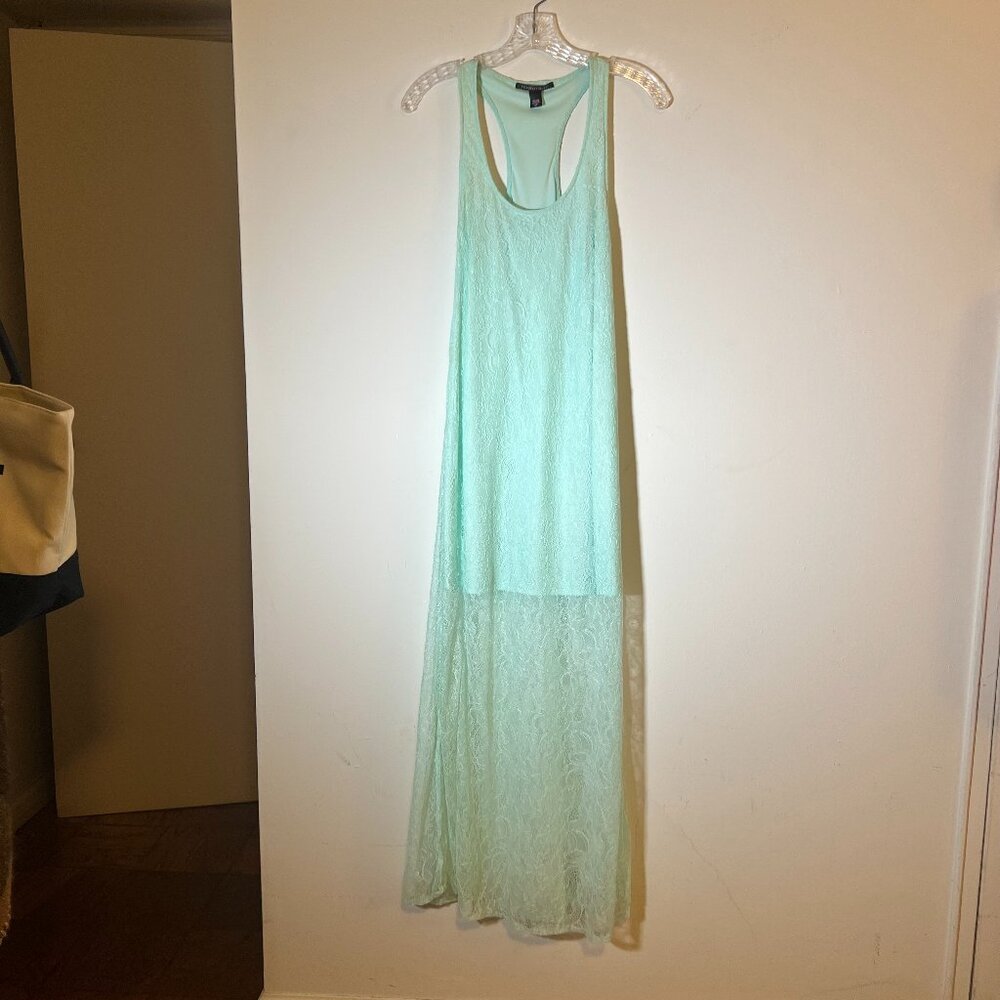 Victoria’s Secret Dress, Long Lace, Seafoam Green, Size Small